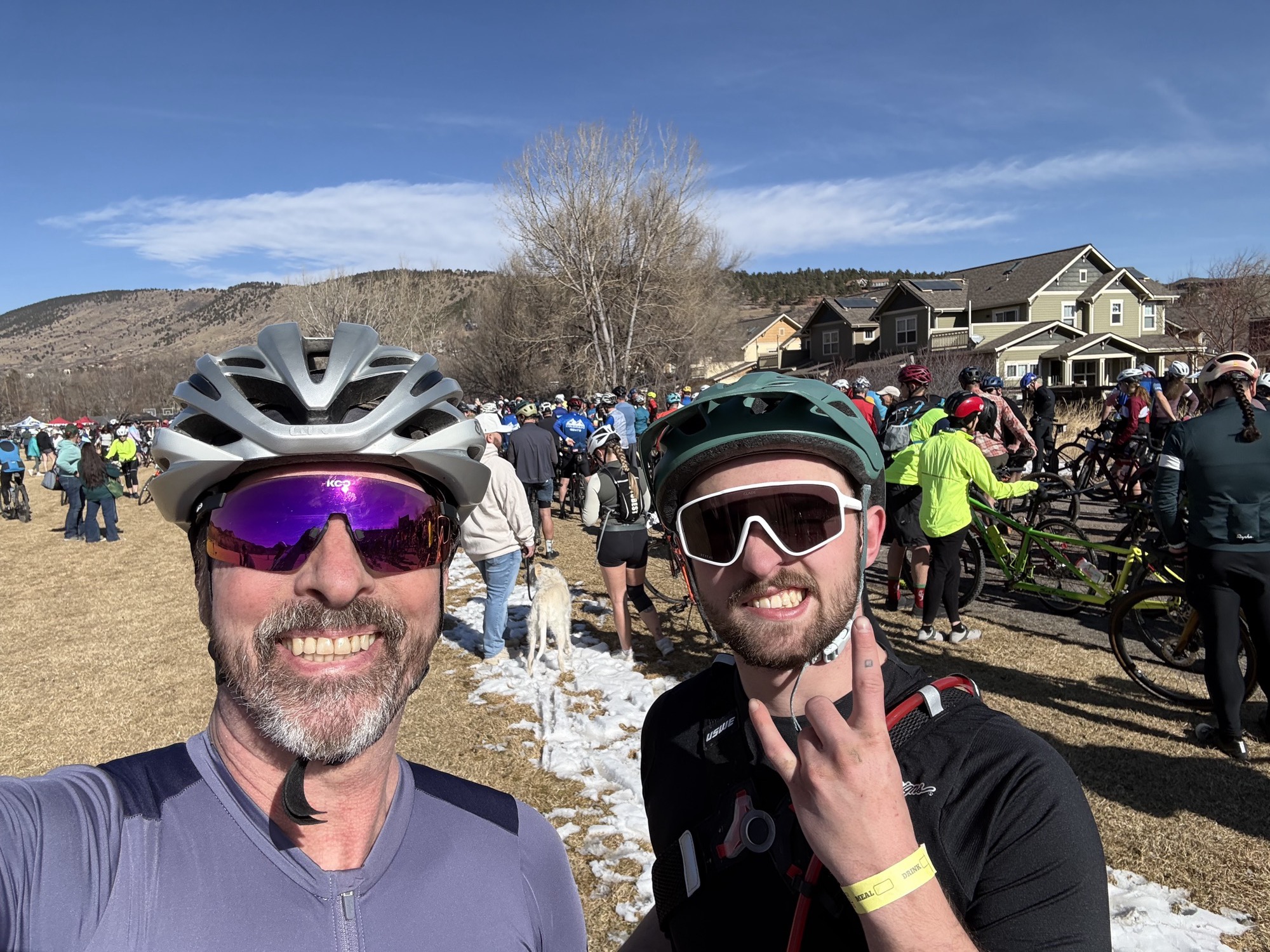 Galen and me ready for 40 miles of gravel riding.